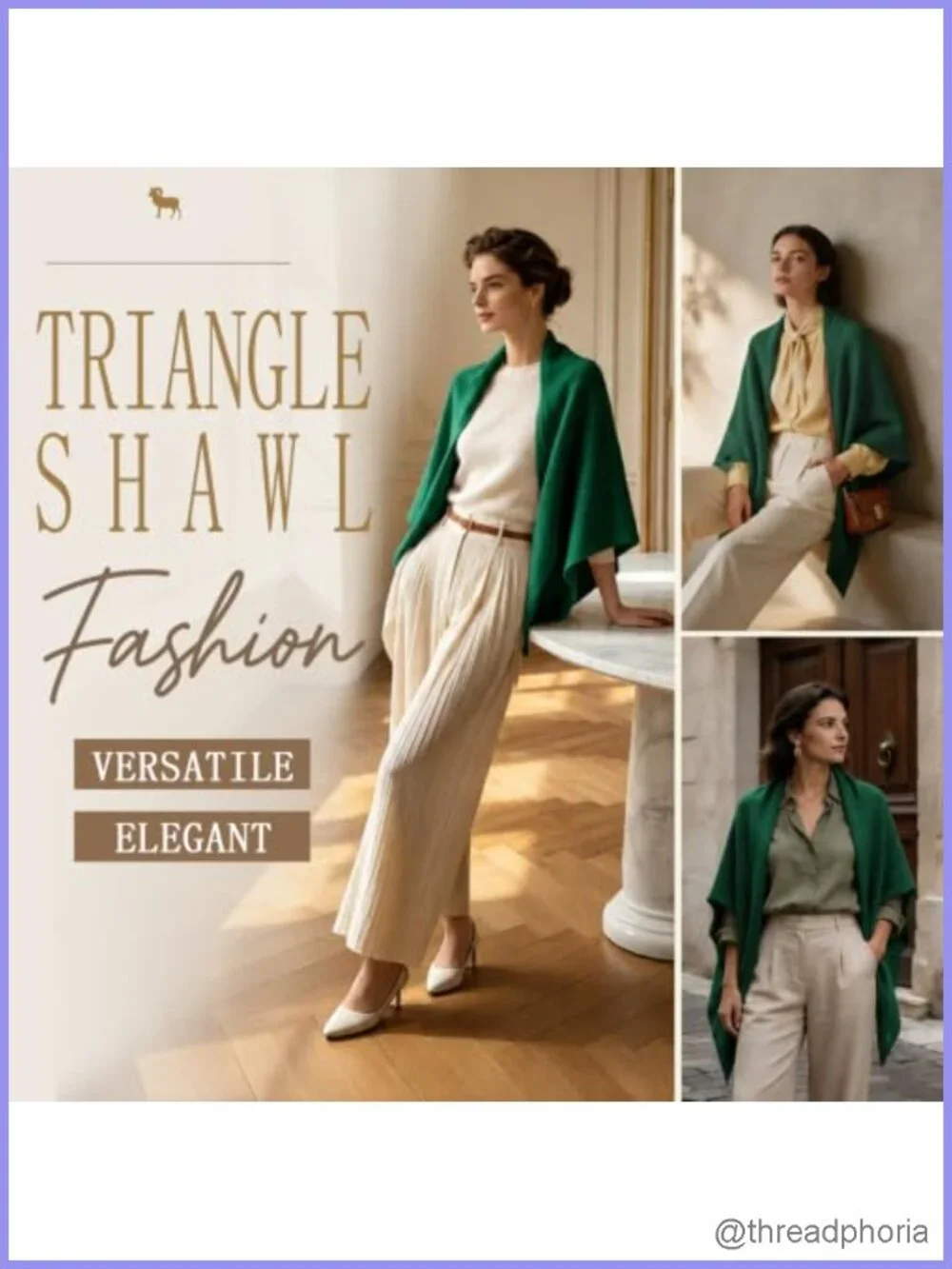 Cashmere Wool Blend Shawl Wraps for Women Triangle Scarf Oversized Pashmina